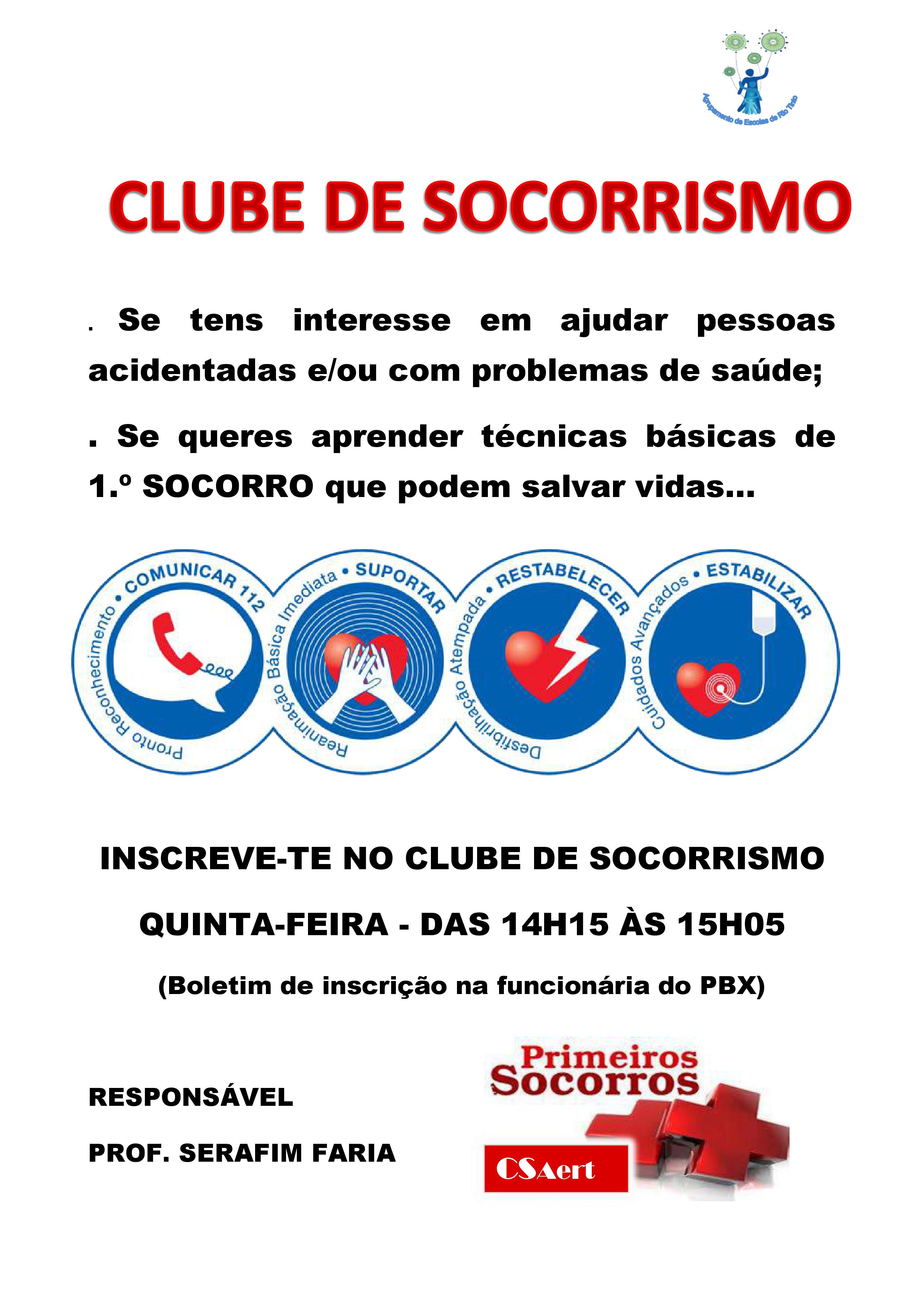 Cartaz Clube Socorrismo